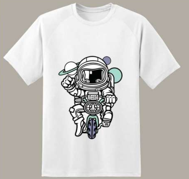 Sublimation Printed T-Shirt AirDrop Relaxed Fit Astronaut T-Shirt for Men Sublimation Printed T-Shirt AirDrop Relaxed Fit Astronaut T-Shirt for Men