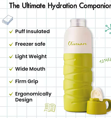 Olive Ware Smash Insulated Bottle 650ML