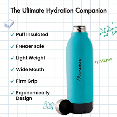 Olive Ware Qua Insulated Bottle 600ML
