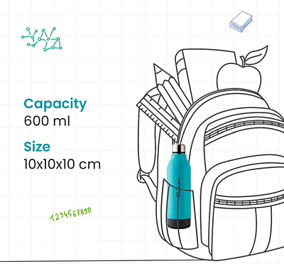 Olive Ware Qua Insulated Bottle 600ML