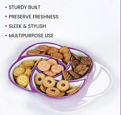 Olive ware Elegant Snack & Dry Fruit Candy Tray