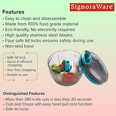 Signora ware Quick Chopper & Blades 500ML