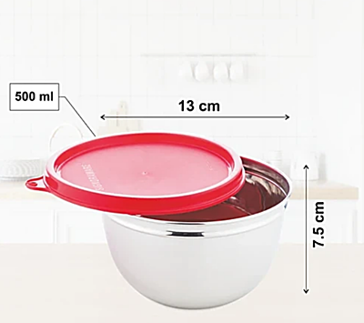 Signora Ware Amour Collection Mixing Bowl Steel  Set/2