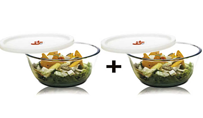 Signora Ware Mixing  Borosilicate Bowl Combo Set/2, 500 MLML