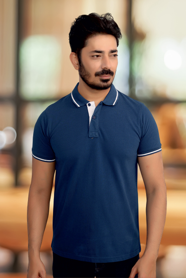 Monte Carlo  poly Cotton Tipping T- Shirt