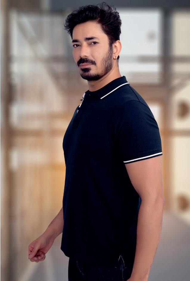 Monte Carlo  poly Cotton Tipping T- Shirt