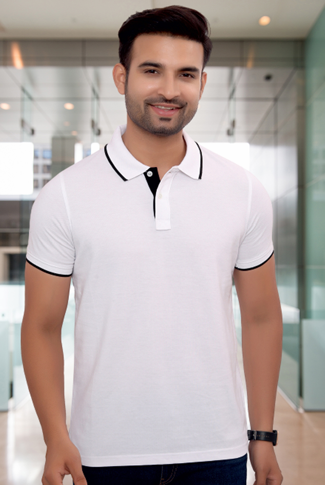 Monte Carlo  poly Cotton Tipping T- Shirt