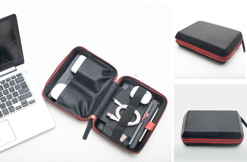 C-Oblique Ally pu Tech pouch