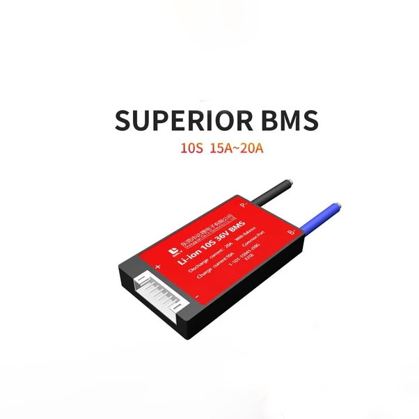10S 20A NMC BMS Waterproof with Balance Function