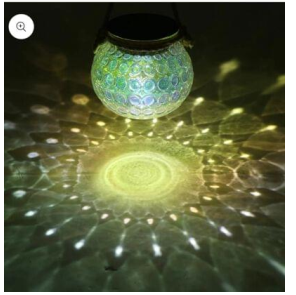 Lanterne solaire en verre Tomshine