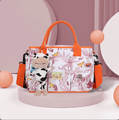 Waterproof Lightweight Fashion Multi-functional Portable Mommy Bag Large Capacity Cartoon Baby Cross-body Bag Mom Package