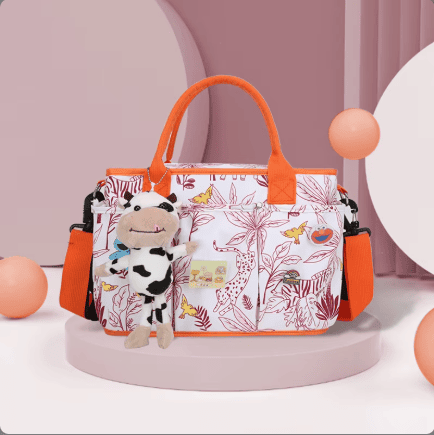 Waterproof Lightweight Fashion Multi-functional Portable Mommy Bag Large Capacity Cartoon Baby Cross-body Bag Mom Package