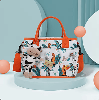 Waterproof Lightweight Fashion Multi-functional Portable Mommy Bag Large Capacity Cartoon Baby Cross-body Bag Mom Package