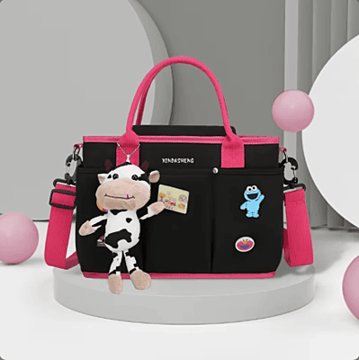 Waterproof Lightweight Fashion Multi-functional Portable Mommy Bag Large Capacity Cartoon Baby Cross-body Bag Mom Package