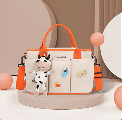 Waterproof Lightweight Fashion Multi-functional Portable Mommy Bag Large Capacity Cartoon Baby Cross-body Bag Mom Package