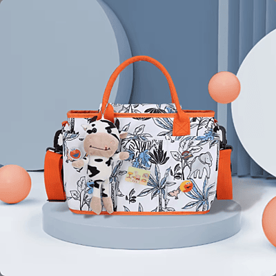 Waterproof Lightweight Fashion Multi-functional Portable Mommy Bag Large Capacity Cartoon Baby Cross-body Bag Mom Package