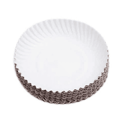 White Paper Round Plate