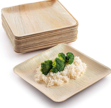 Square Areca Plate 25Pcs Square Areca Plate 25Pcs