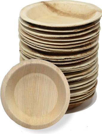 Areca Round Plates 25Pcs Areca Round Plates 25Pcs