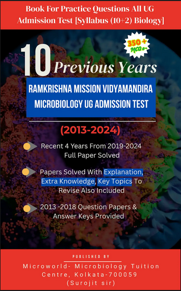 10 Previous Years Solved MCQs (2013–2024) UG Microbiology Admission Test Ramkrishnamission Vidyamandira