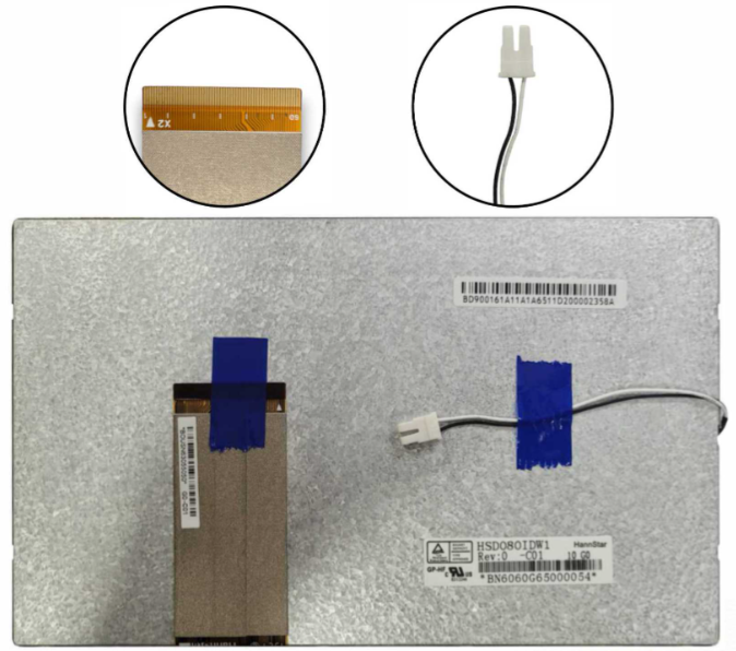 HannStar HSD080IDW1-C01 LCD DISPLAY