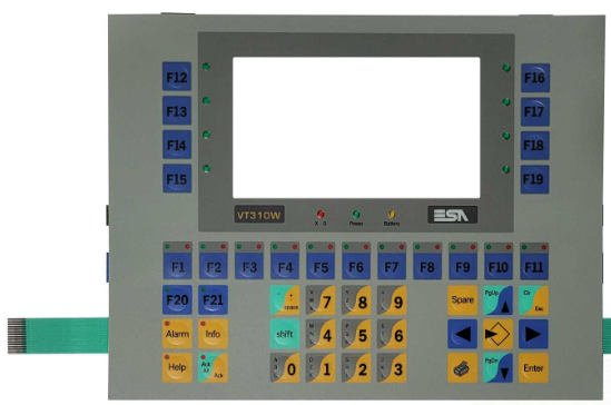 Keypad for ESA VT310W HMI Panel High-Quality Replacement