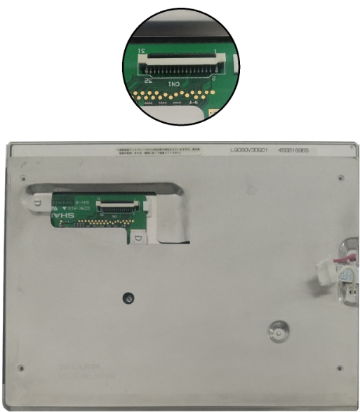 Sharp LQ080V3DG01 LCD display