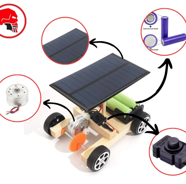 WOODEN SOLAR WIRELESS CAR