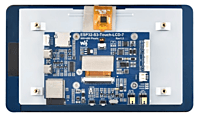 Waveshare ESP32-S3 7" Touch Display Dev Board, 800×480, 5-point touch, WiFi & Bluetooth support.
