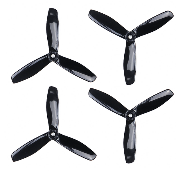 Pro-Range Propellers 5045(5X4.5) Tri Blade Bullnose Polycarbonate Black 2CW+2CCW-2pairs Pro-Range Propellers 5045(5X4.5) Tri Blade Bullnose Polycarbonate Black 2CW+2CCW-2pairs