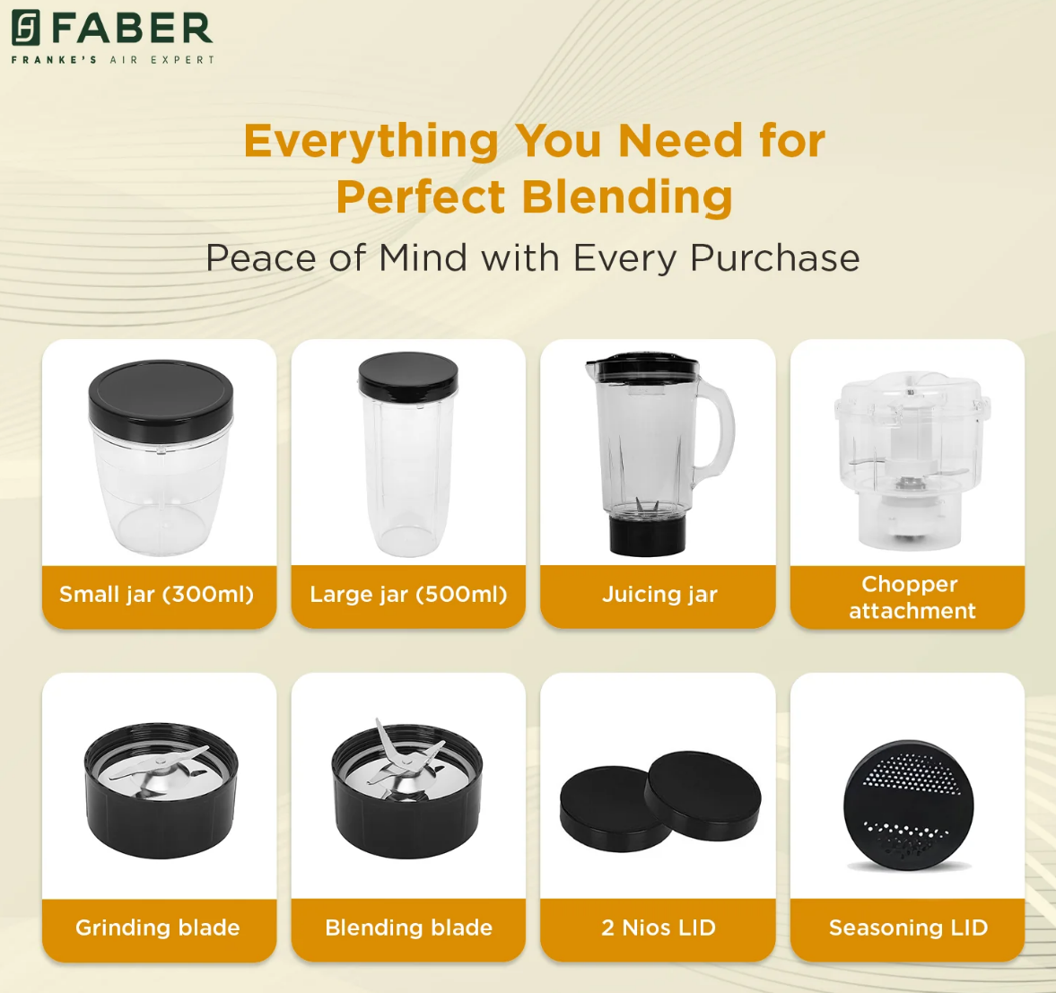 FABER  SPORTS BLENDER 4IN1 ARIA NEO WITH CHOPPER
