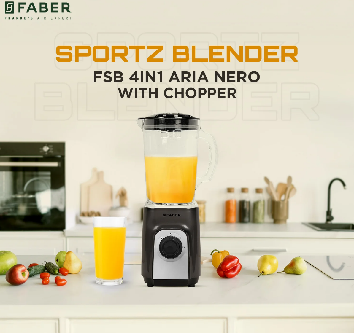 FABER  SPORTS BLENDER 4IN1 ARIA NEO WITH CHOPPER