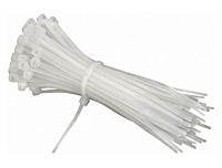 6" inch Cable Ties 150 mm White Nylon Cable Tie Zip (100) 6" inch Cable Ties 150 mm White Nylon Cable Tie Zip (100)