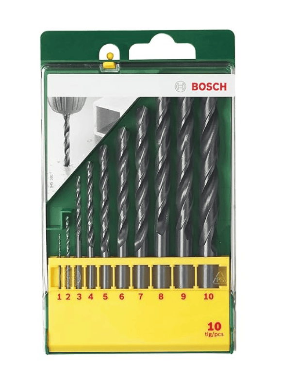 Bosch Professional 10-Piece HSS-R Metal Drill Bit Set Bosch Professional 10-Piece HSS-R Metal Drill Bit Set