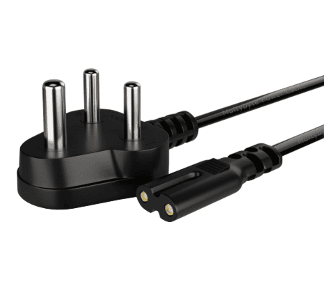 3 Pin to 2 Pin Power Cable 1M