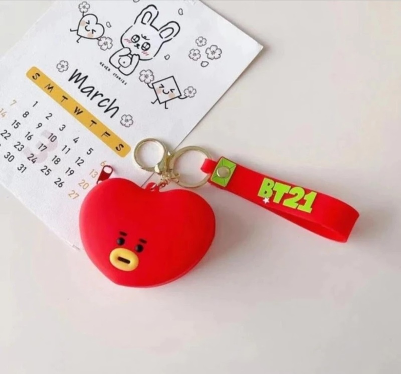 BTS Silicon Coin Pouch