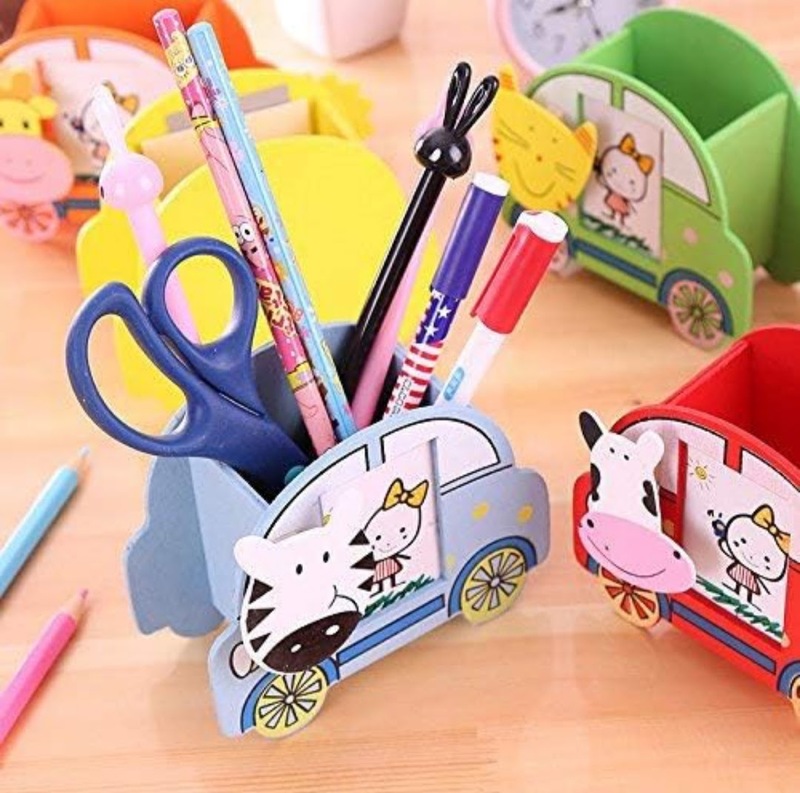 Wooden Pen Stand with Frame
