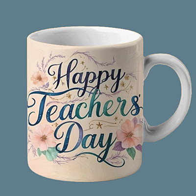 Teacher's Day Printed Ceramic Coffee Mug I Gift for Teacher| 325ml Teacher's Day Printed Ceramic Coffee Mug I Gift for Teacher| 325ml