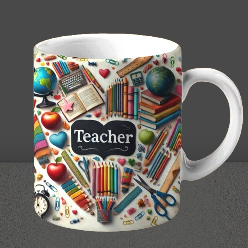 My Teacher Printed Ceramic Coffee Mug I Gift for Teacher| 325ml My Teacher Printed Ceramic Coffee Mug I Gift for Teacher| 325ml