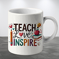 Teacher's Changes the World Printed Ceramic Coffee Mug I Gift for Teacher| 325ml
