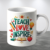 Teacher's Changes the World Printed Ceramic Coffee Mug I Gift for Teacher| 325ml