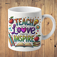 Teacher's Changes the World Printed Ceramic Coffee Mug I Gift for Teacher| 325ml