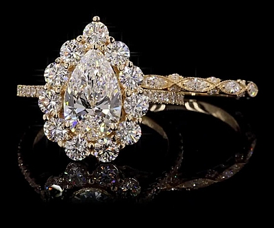 4.43 Carat Gold ring and band Combo wrinz011 4.43 Carat Gold ring and band Combo wrinz011
