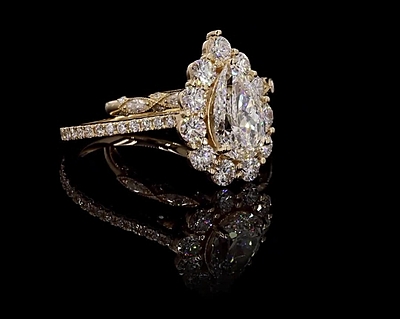 4.43 Carat Gold ring and band Combo wrinz011 4.43 Carat Gold ring and band Combo wrinz011
