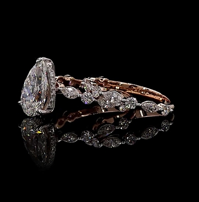 4.60 Carat Gold ring and band Combo wrinz012 4.60 Carat Gold ring and band Combo wrinz012