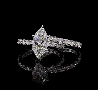 6.89 Carat Gold ring and band Combo wrinz013