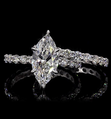 6.89 Carat Gold ring and band Combo wrinz013
