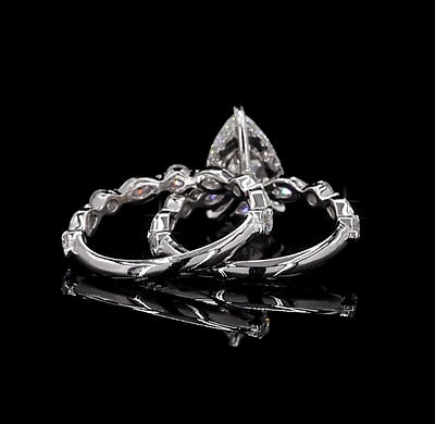 6.89 Carat Gold ring and band Combo wrinz013