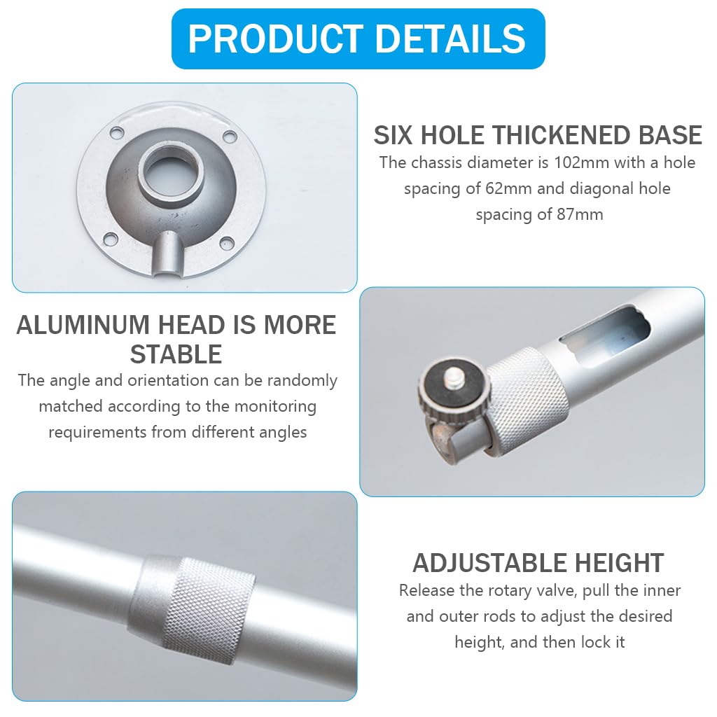 Security Camera Mount Bracelet, (39.8 - 19.8)cm 7.8-15.7 Inches Telescopic Wall Mount, Aluminum Alloy Dome Camera Mount, Bracket for CCTV Security Camera/IP Camera Security Camera Mount Bracelet, (39.8 - 19.8)cm 7.8-15.7 Inches Telescopic Wall Mount, Aluminum Alloy Dome Camera Mount, Bracket for CCTV Security Camera/IP Camera