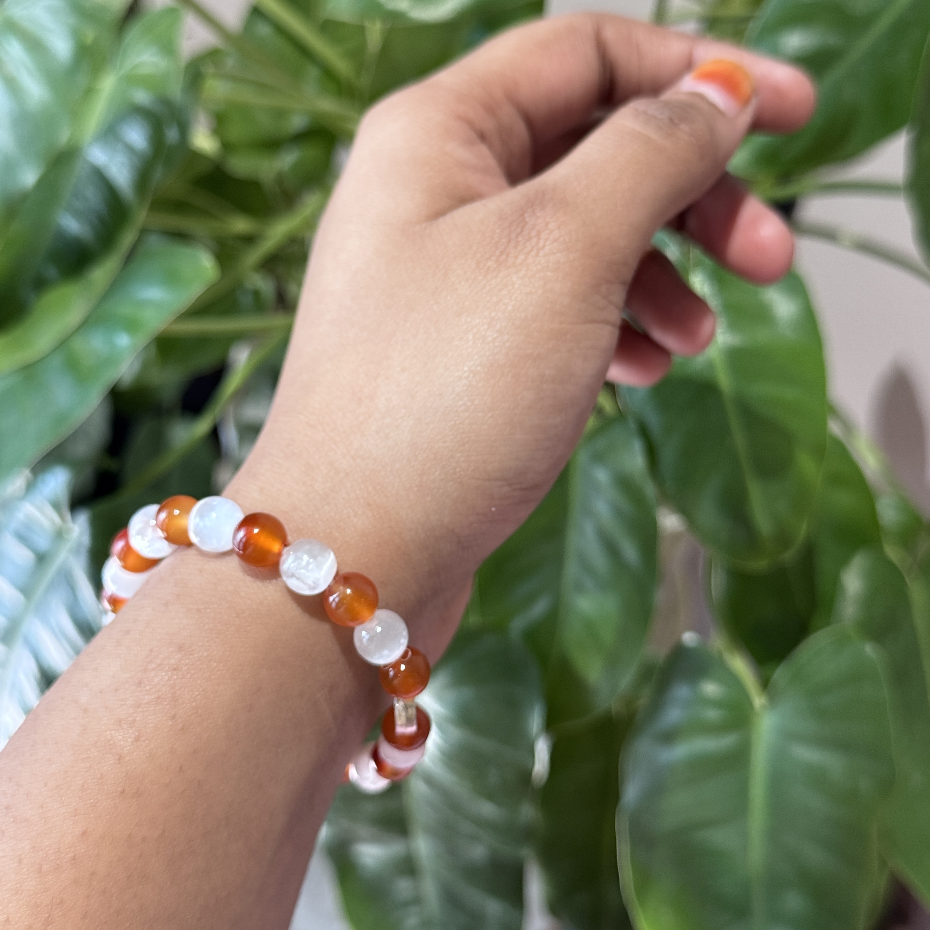 Selenite + Carnelian Selenite + Carnelian